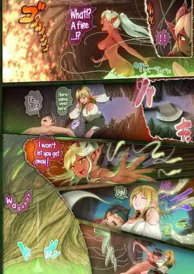 [Horiishi Horuto] Fel to Mana no Mori -Taieki de Tairyoku Kaifuku sasetekureru Bakunyuu Healer Elf- | Fel and the Forest of Mana -The big titty elf healer recovers my stamina with her bodily fluids- [English]