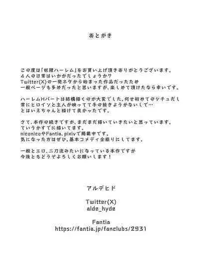 [Nokishita no Nekoya (Alde Hyde)] Dorei o Choukyou shite Harem Tsukuru ~Sodateta Dorei-tachi to Junai Harem H suru made no Hanashi~ "Manga Ban"