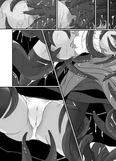 Mesugaki Mahou Shoujo wa Daikkirai na Zako Youma ni Karada o Torikomareta node Kankaku Shadan no Mahou o Tsukatte Asa made Taeru | 臭丫頭魔法少女因為半個身子被最討厭的妖魔吞沒 於是用了感覺阻斷魔法來忍耐