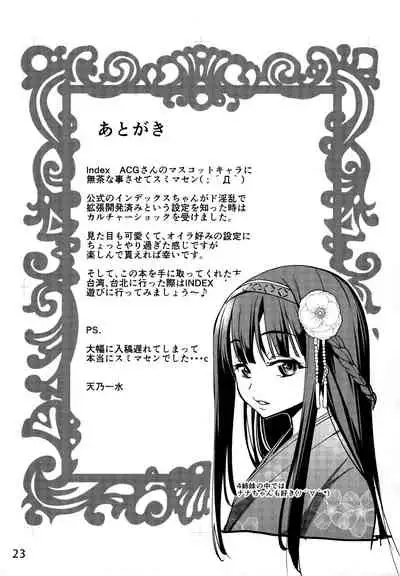 (C93) [IndexACG (Amano Kazumi)] INDEXGIRLS 11 Index-chan no hageshii Mousou Yuukii [Chinese] [不咕鸟汉化组]