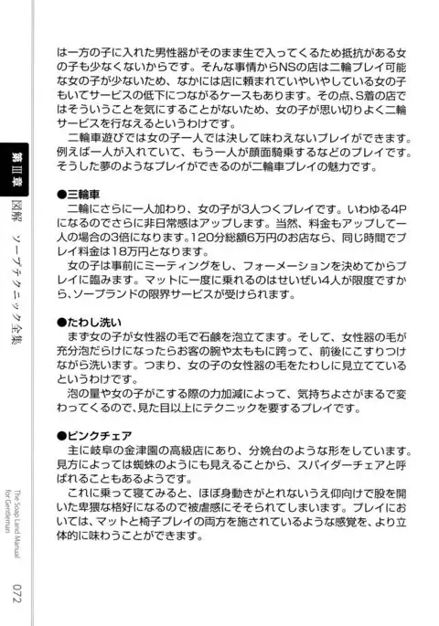 Illustrated Manual of Sex Industry for Beginners With Detailed Explanations of Soaplands