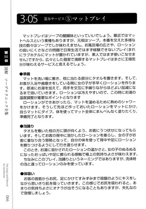 Illustrated Manual of Sex Industry for Beginners With Detailed Explanations of Soaplands