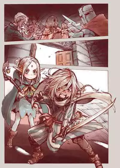 Daraku no Majo ~Shounen Yuusha to Tsurupeta Elf wa Ika ni Shite Majo ni Yabureta ka