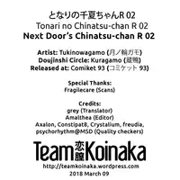 (C93) [Kuragamo (Tukinowagamo)] Tonari no Chinatsu-chan R 02 | Next Door's Chinatsu-chan R 02 [English] [Team Koinaka]