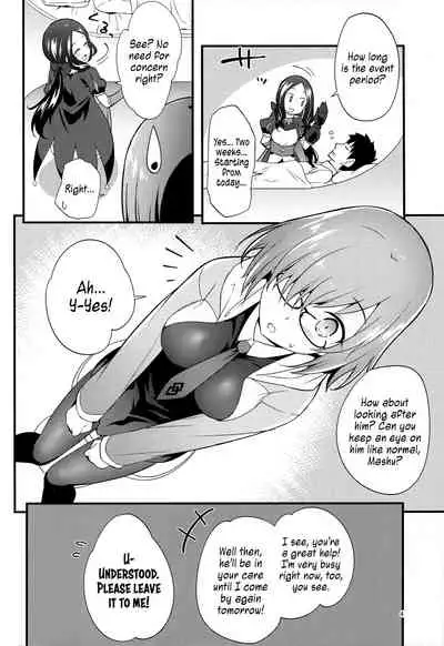 (C95) [Kami No Misosiru (Ono Misao)] Mash ga Event de Neteru Senpai ni Itazura Suru Hon | Book About Mashu Molesting Senpai Who Is Sleeping Due to an Event (Fate/Grand Order) [English] [Cave Translations]