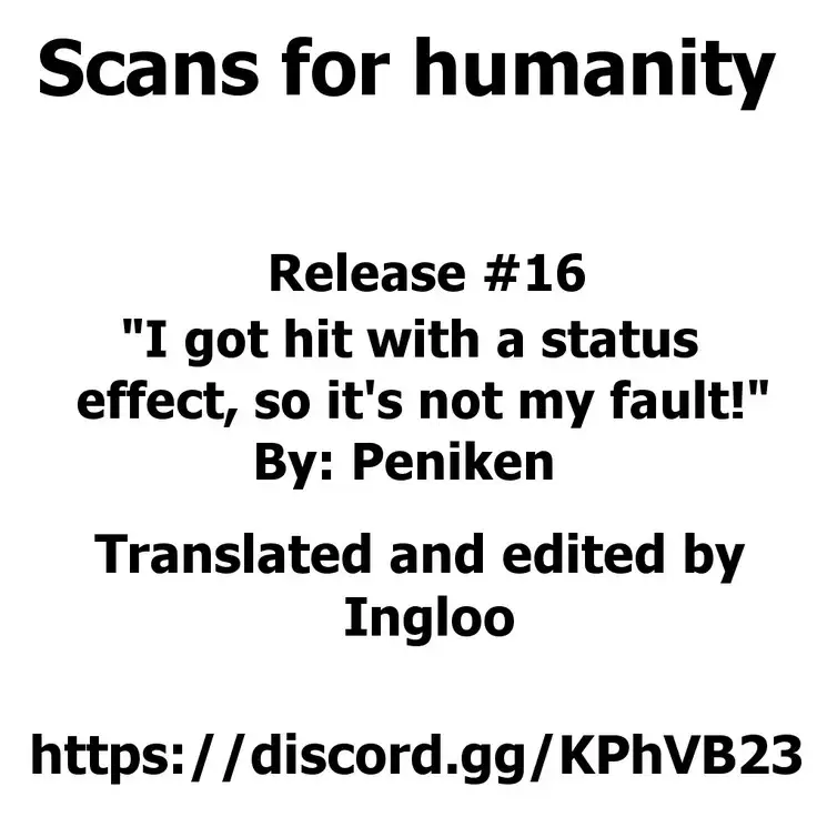 Jakutai Kouka no Sei dakara Shikatanai | I got hit with a status effect, so it's not my fault!