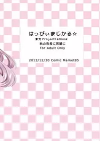 (C85) [Aki no Yonaga ni Yoiyami ni (Nagatsuki Rio)] Happy Magical (Touhou Project)