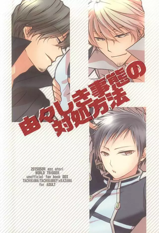 由々しき事態の対処方法