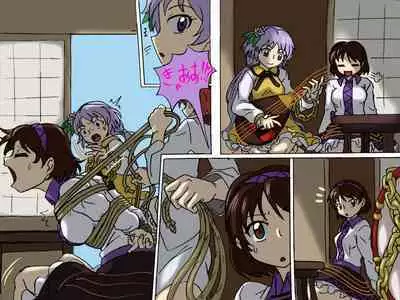 [平らvalley][Skeb]九十九姉妹と雷鼓の受難 (東方Project)