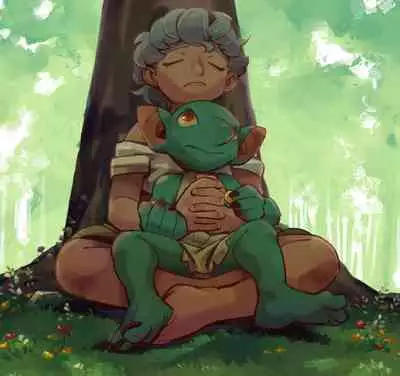 [Komeko] Different language futanari ♀ x goblin ♂