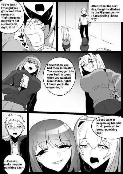 Onaji Class no Onna Tomodachi ni Maso Bare shite, Sandbag Dorei ni Otosareta Hanashi. | Turned into a punching bag slave by two girls in my class who found out I was a masochist