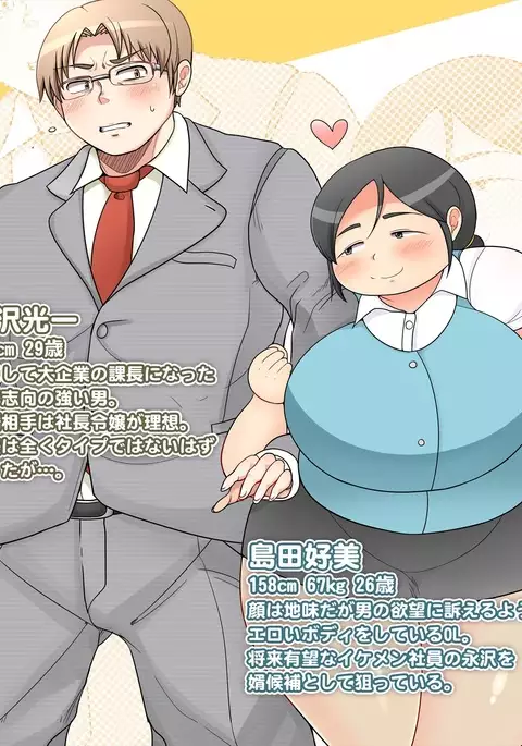 地味ぽちゃOLのエロい肉体