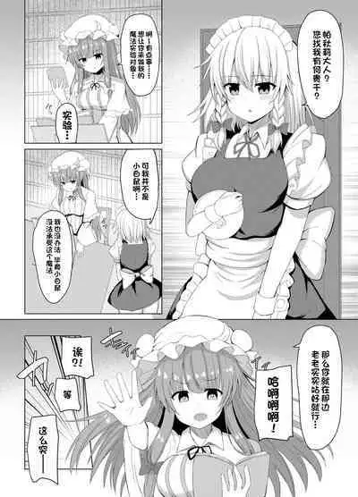 [tomikadou (tksand)] Patchouli no Jikken de Succubus ni Natta Sakuya-san (Touhou Project) [Chinese] [一只麻利的鸽子汉化x甜族星人出资] [Digital]