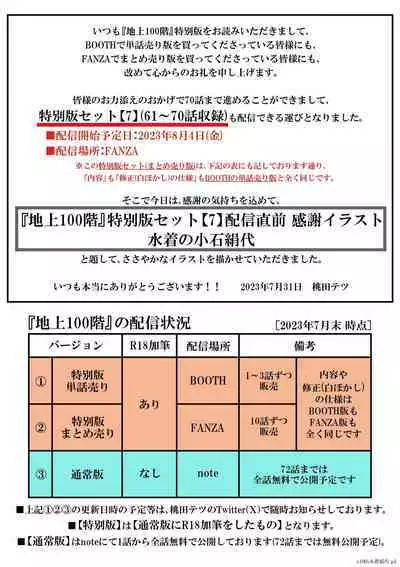 [Tetsu MOMOTA] Chijou Hyakkai R18 [Chinese] 特别版套装【7】發佈前感谢插图 + 大感謝企画「冴木無双（夢想）」明石沙織編①」地上100層 [牛頭人酋長之魂漢化]