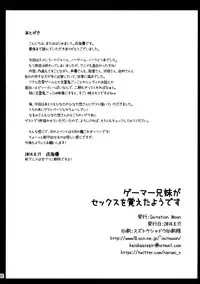 (C86) [Imitation Moon (Narumi Yuu)] Gamer Kyoudai ga Sex wo Oboeta You desu (No Game No Life)